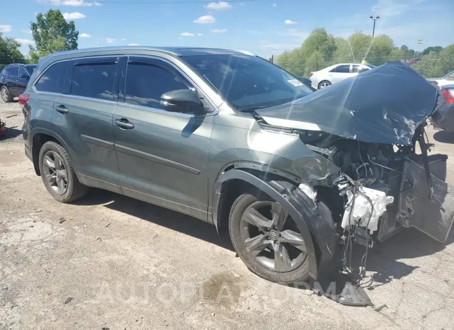 TOYOTA HIGHLANDER 2018 vin 5TDDZRFH9JS827745 from auto auction Copart