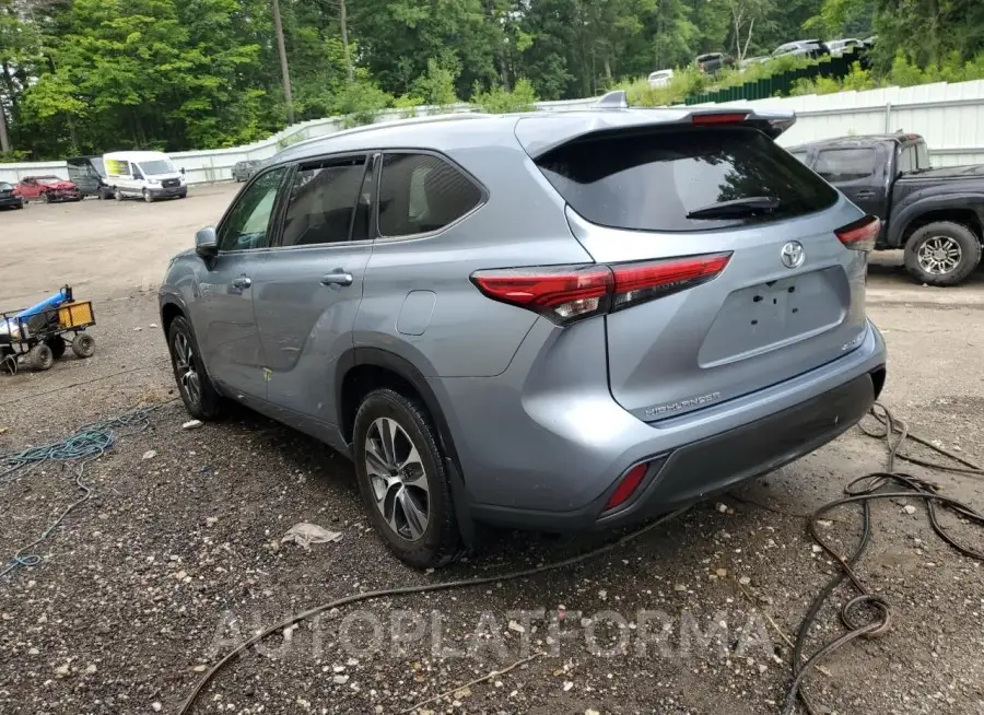 TOYOTA HIGHLANDER 2021 vin 5TDHZRBH8MS090453 from auto auction Copart