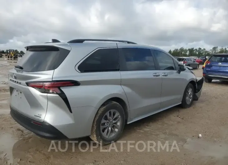 TOYOTA SIENNA LE 2021 vin 5TDKRKEC5MS038453 from auto auction Copart