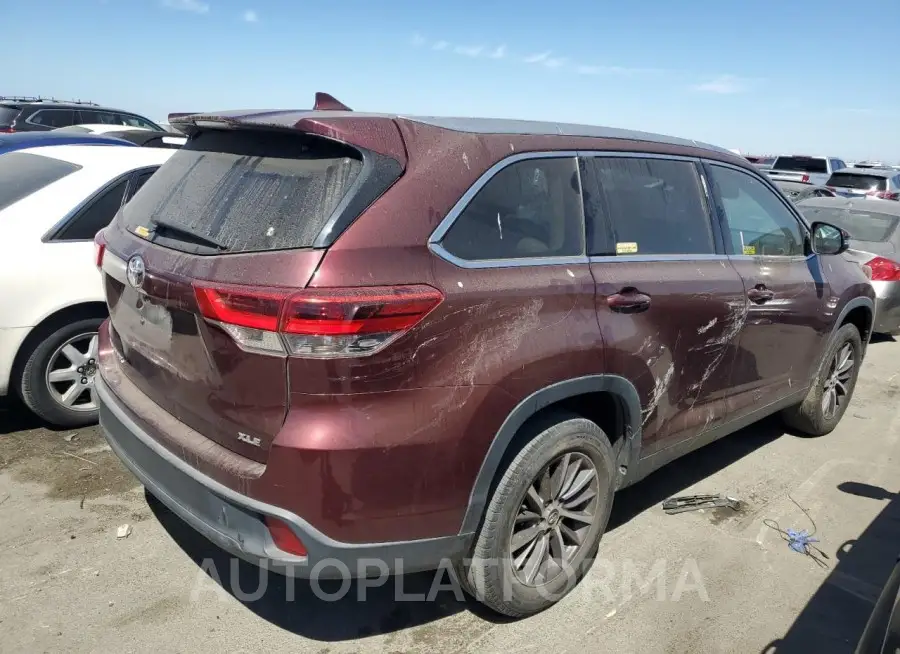 TOYOTA HIGHLANDER 2019 vin 5TDKZRFH1KS309086 from auto auction Copart