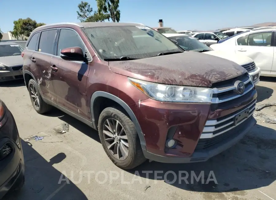 TOYOTA HIGHLANDER 2019 vin 5TDKZRFH1KS309086 from auto auction Copart