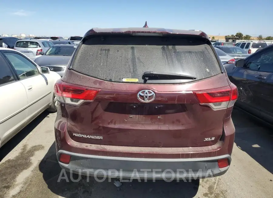 TOYOTA HIGHLANDER 2019 vin 5TDKZRFH1KS309086 from auto auction Copart