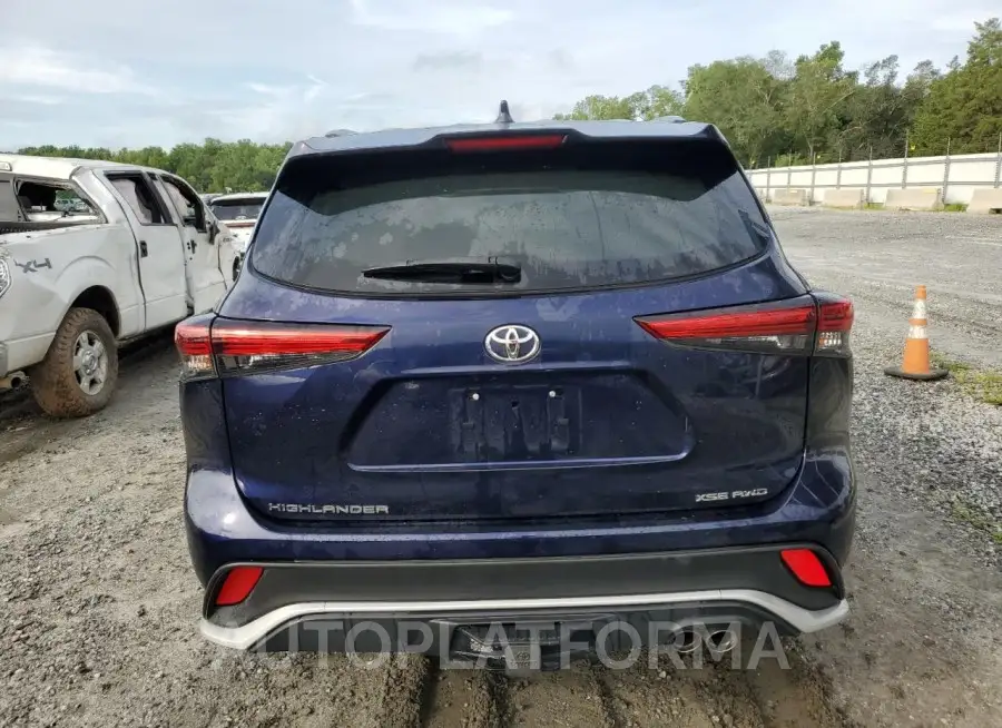 TOYOTA HIGHLANDER 2022 vin 5TDLZRBH4NS207747 from auto auction Copart