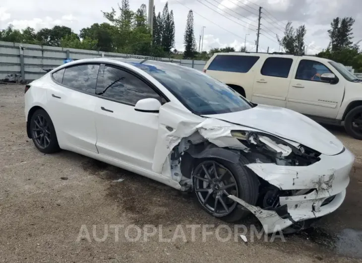 TESLA MODEL 3 2021 vin 5YJ3E1EA5MF092087 from auto auction Copart