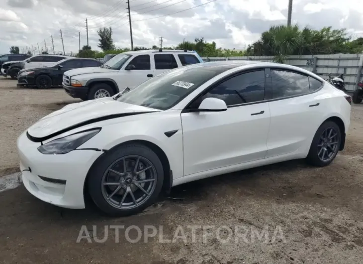 TESLA MODEL 3 2021 vin 5YJ3E1EA5MF092087 from auto auction Copart