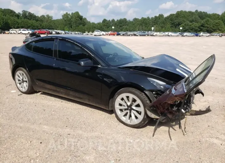 TESLA MODEL 3 2022 vin 5YJ3E1EA6NF191356 from auto auction Copart