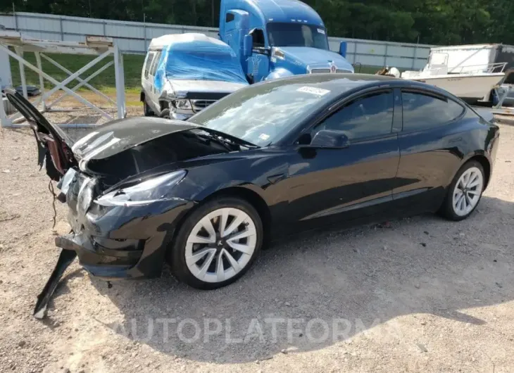 TESLA MODEL 3 2022 vin 5YJ3E1EA6NF191356 from auto auction Copart