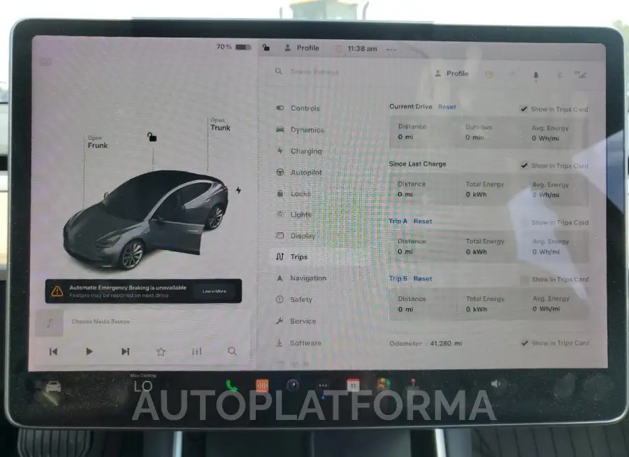 TESLA MODEL 3 2019 vin 5YJ3E1EB1KF194654 from auto auction Copart