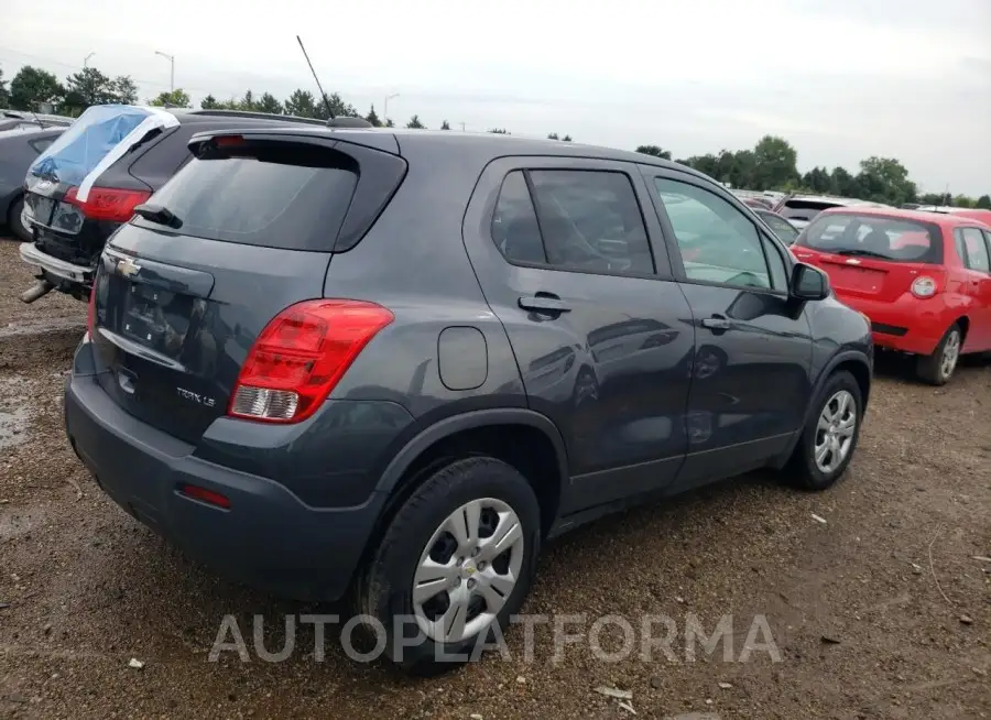 CHEVROLET TRAX LS 2016 vin 3GNCJKSB0GL262951 from auto auction Copart