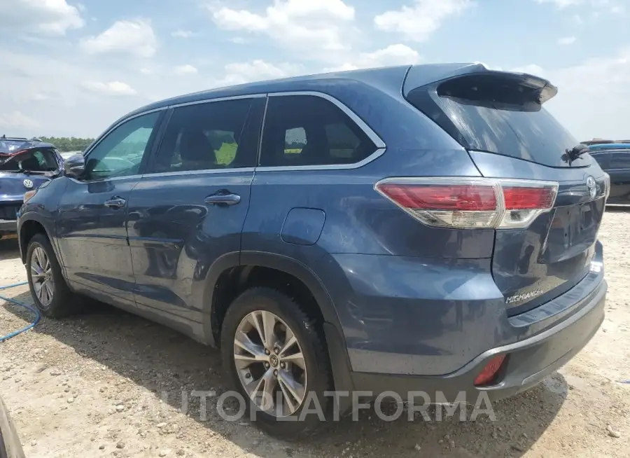 TOYOTA HIGHLANDER 2016 vin 5TDBKRFH5GS245016 from auto auction Copart