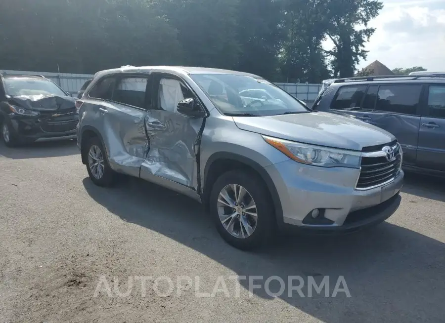 TOYOTA HIGHLANDER 2015 vin 5TDBKRFH8FS075099 from auto auction Copart