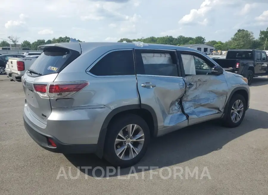 TOYOTA HIGHLANDER 2015 vin 5TDBKRFH8FS075099 from auto auction Copart