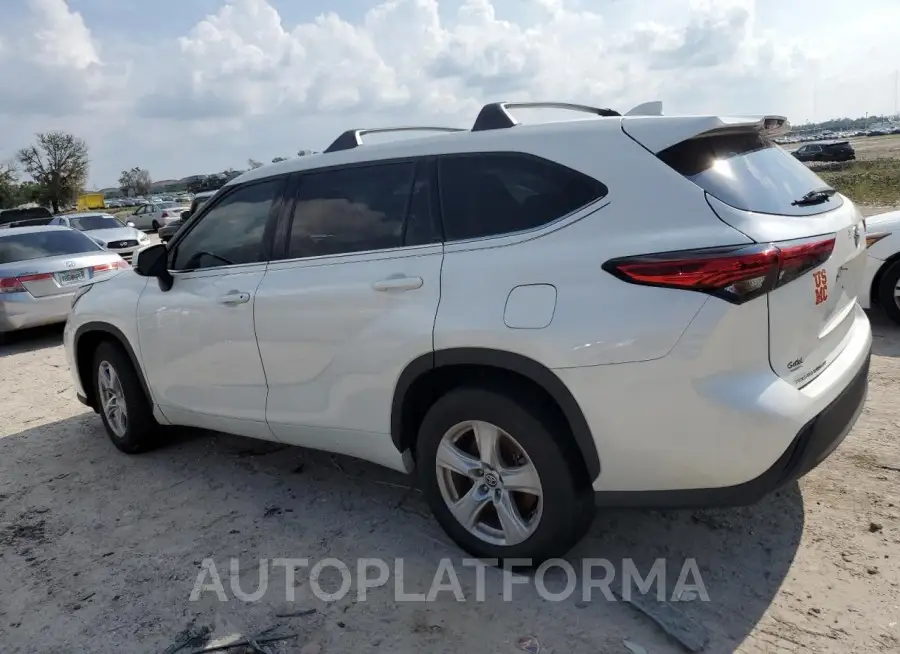 TOYOTA HIGHLANDER 2020 vin 5TDCZRAH3LS500263 from auto auction Copart