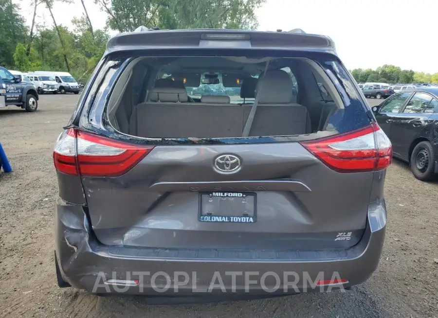 TOYOTA SIENNA XLE 2017 vin 5TDDZ3DC0HS165990 from auto auction Copart