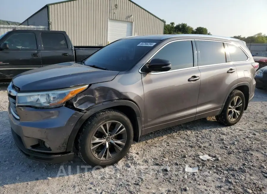 TOYOTA HIGHLANDER 2016 vin 5TDJKRFH0GS288559 from auto auction Copart