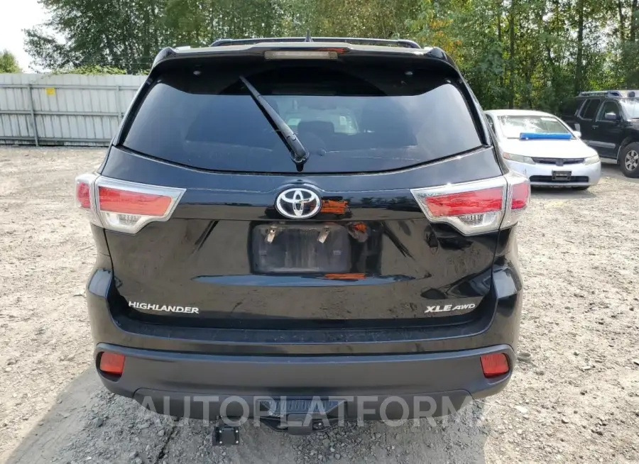 TOYOTA HIGHLANDER 2016 vin 5TDJKRFH0GS293907 from auto auction Copart