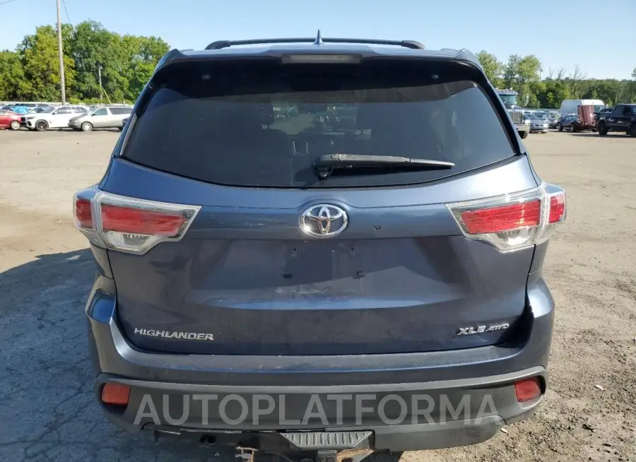 TOYOTA HIGHLANDER 2015 vin 5TDJKRFH1FS079801 from auto auction Copart