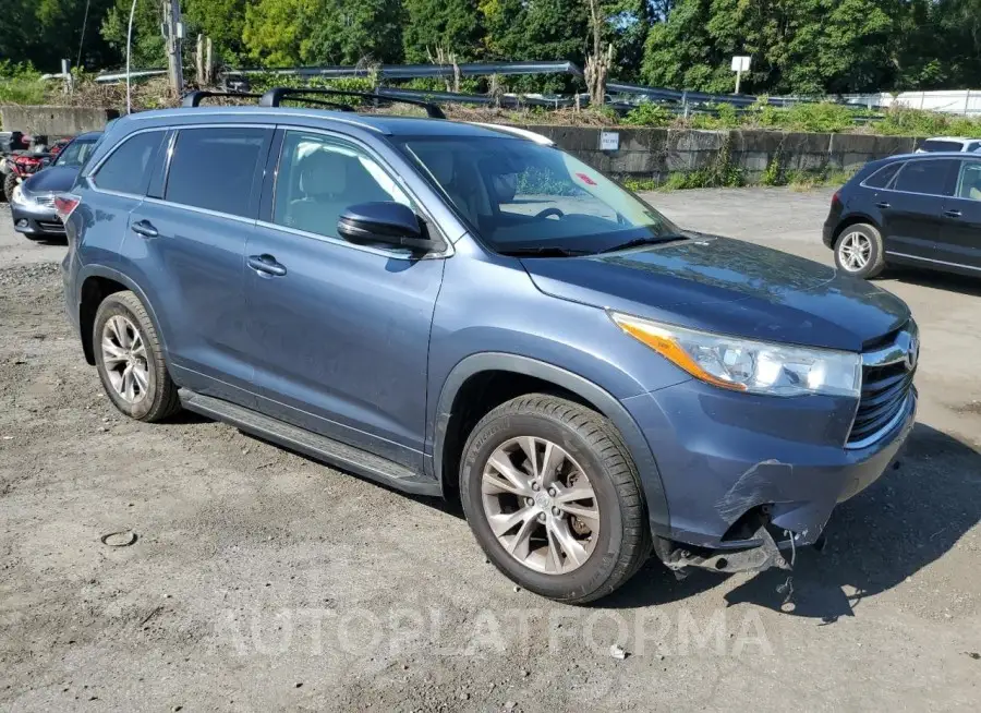 TOYOTA HIGHLANDER 2015 vin 5TDJKRFH1FS079801 from auto auction Copart