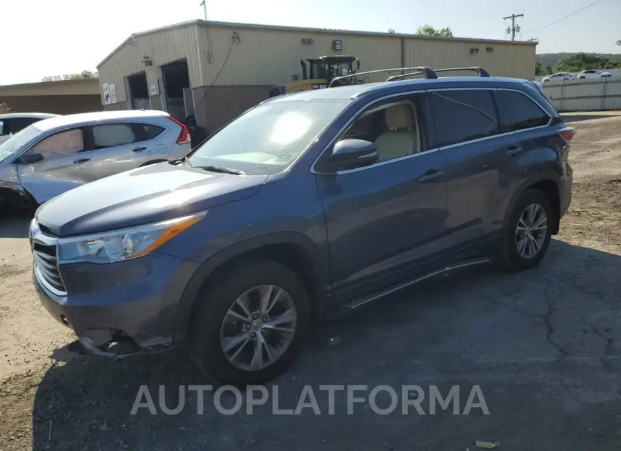 TOYOTA HIGHLANDER 2015 vin 5TDJKRFH1FS079801 from auto auction Copart