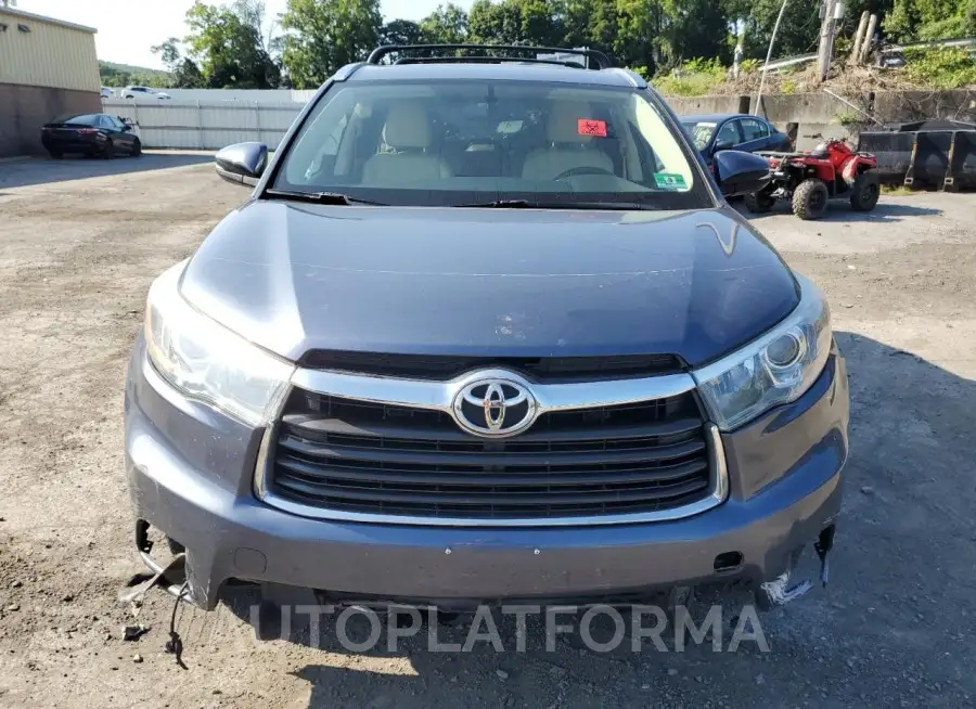 TOYOTA HIGHLANDER 2015 vin 5TDJKRFH1FS079801 from auto auction Copart