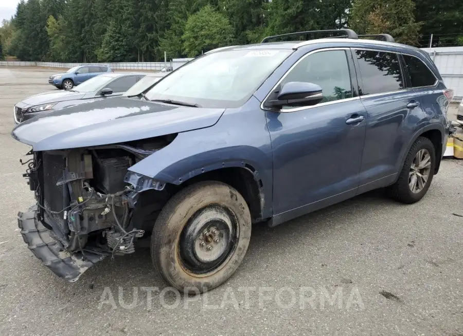 TOYOTA HIGHLANDER 2015 vin 5TDJKRFH4FS220683 from auto auction Copart