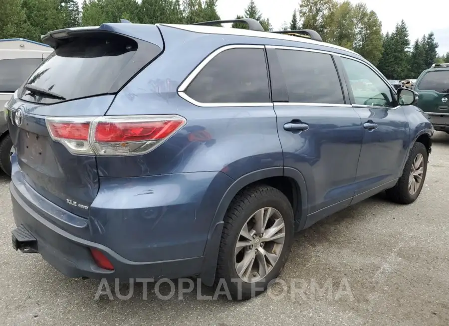 TOYOTA HIGHLANDER 2015 vin 5TDJKRFH4FS220683 from auto auction Copart