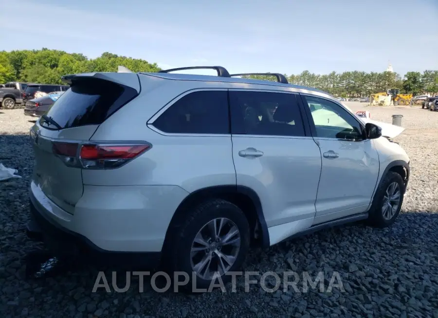 TOYOTA HIGHLANDER 2015 vin 5TDJKRFH5FS131849 from auto auction Copart