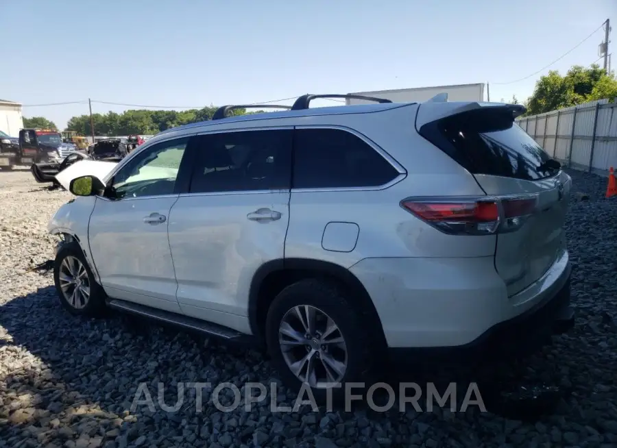 TOYOTA HIGHLANDER 2015 vin 5TDJKRFH5FS131849 from auto auction Copart