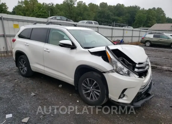 TOYOTA HIGHLANDER 2017 vin 5TDJZRFH0HS364343 from auto auction Copart