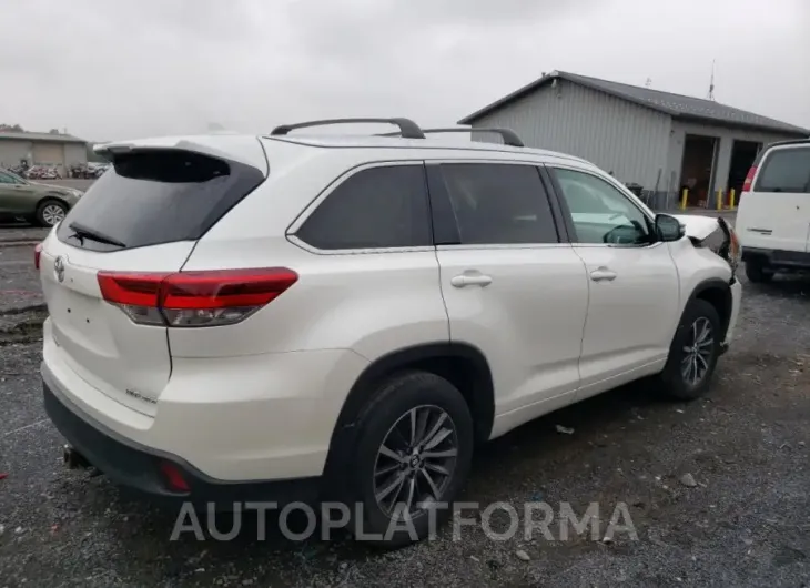 TOYOTA HIGHLANDER 2017 vin 5TDJZRFH0HS364343 from auto auction Copart