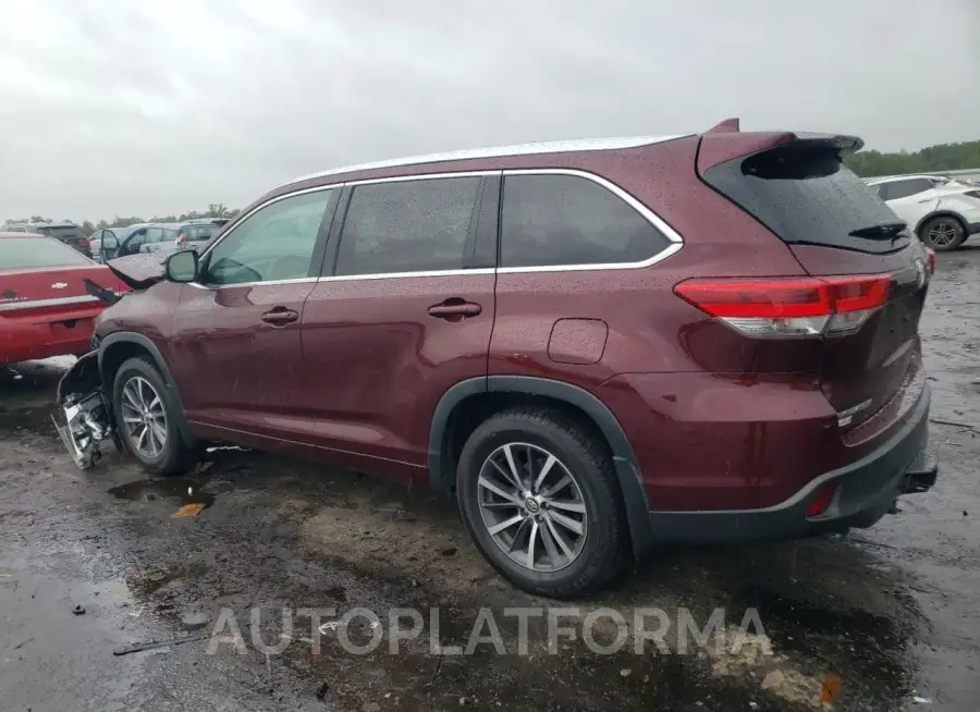 TOYOTA HIGHLANDER 2017 vin 5TDJZRFH1HS403246 from auto auction Copart