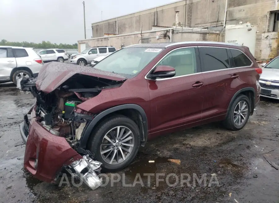 TOYOTA HIGHLANDER 2017 vin 5TDJZRFH1HS403246 from auto auction Copart