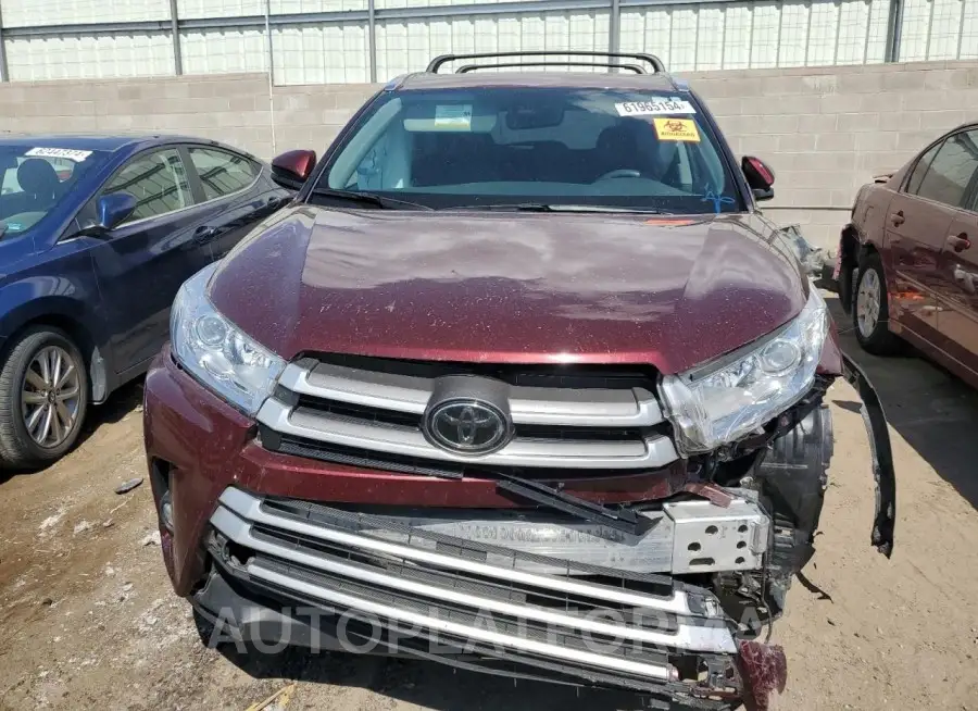 TOYOTA HIGHLANDER 2019 vin 5TDJZRFH6KS934773 from auto auction Copart