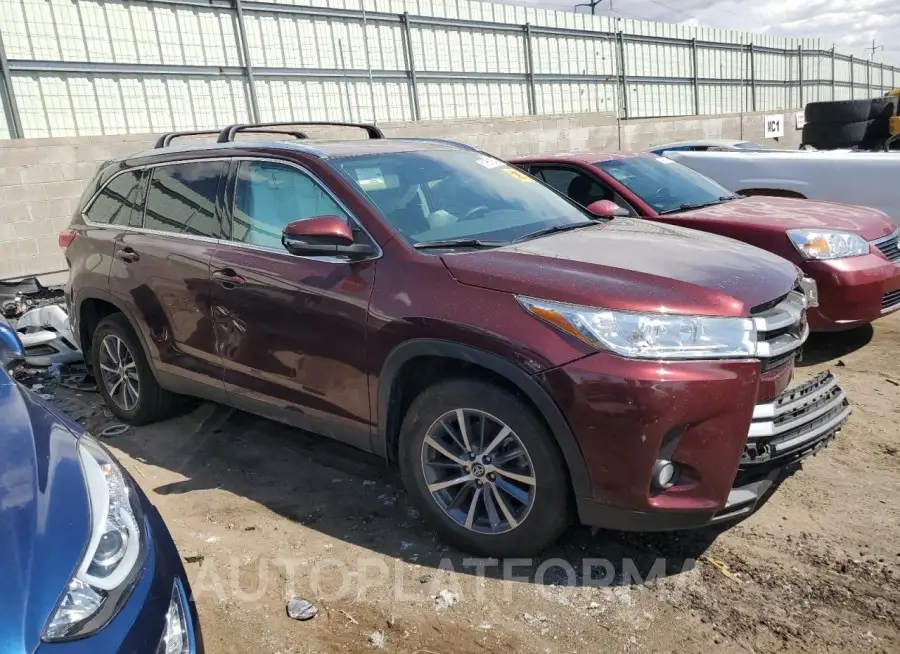 TOYOTA HIGHLANDER 2019 vin 5TDJZRFH6KS934773 from auto auction Copart