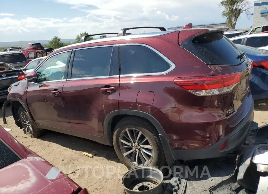 TOYOTA HIGHLANDER 2019 vin 5TDJZRFH6KS934773 from auto auction Copart