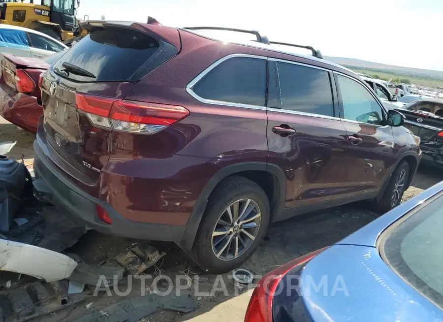 TOYOTA HIGHLANDER 2019 vin 5TDJZRFH6KS934773 from auto auction Copart