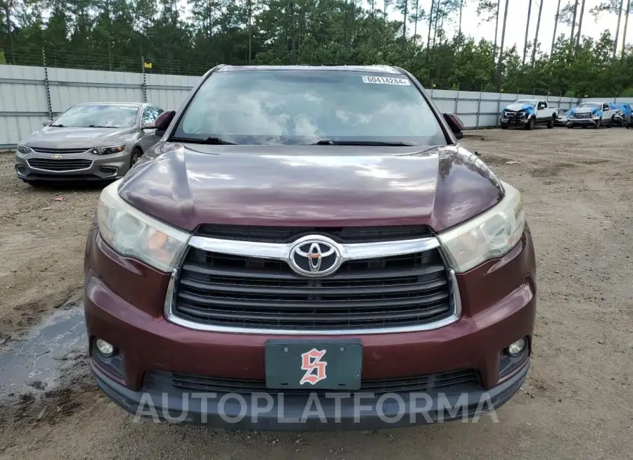 TOYOTA HIGHLANDER 2015 vin 5TDKKRFHXFS101332 from auto auction Copart