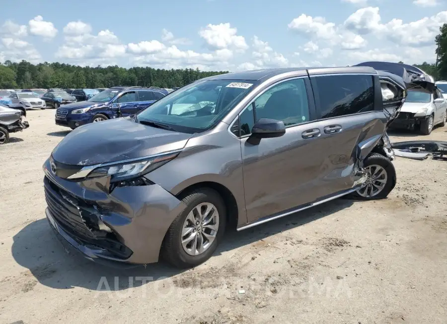 TOYOTA SIENNA LE 2022 vin 5TDKRKECXNS075922 from auto auction Copart