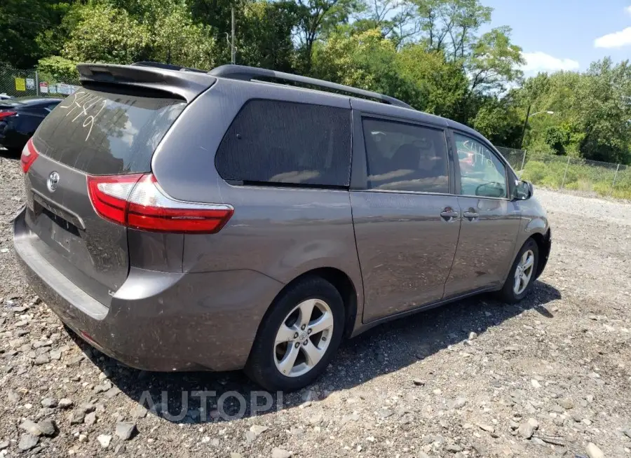 TOYOTA SIENNA LE 2017 vin 5TDKZ3DC2HS770746 from auto auction Copart