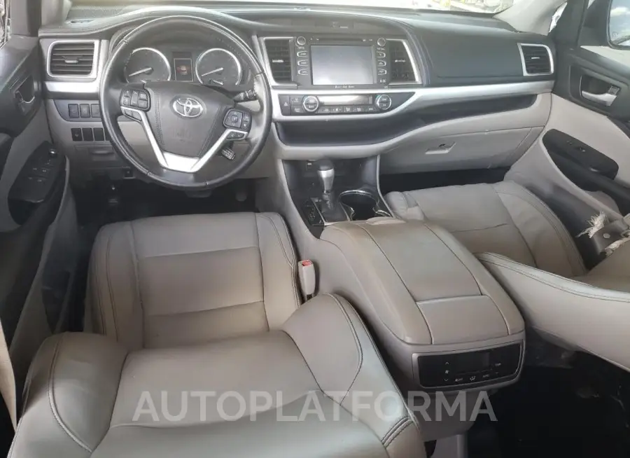 TOYOTA HIGHLANDER 2018 vin 5TDKZRFH3JS259869 from auto auction Copart