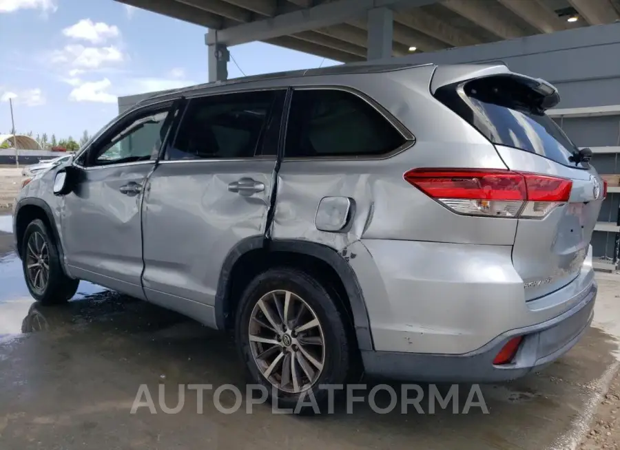 TOYOTA HIGHLANDER 2018 vin 5TDKZRFH3JS259869 from auto auction Copart