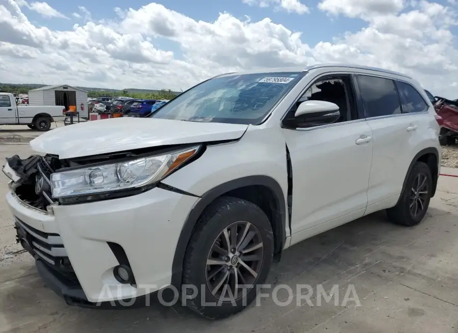 TOYOTA HIGHLANDER 2018 vin 5TDKZRFH6JS535722 from auto auction Copart