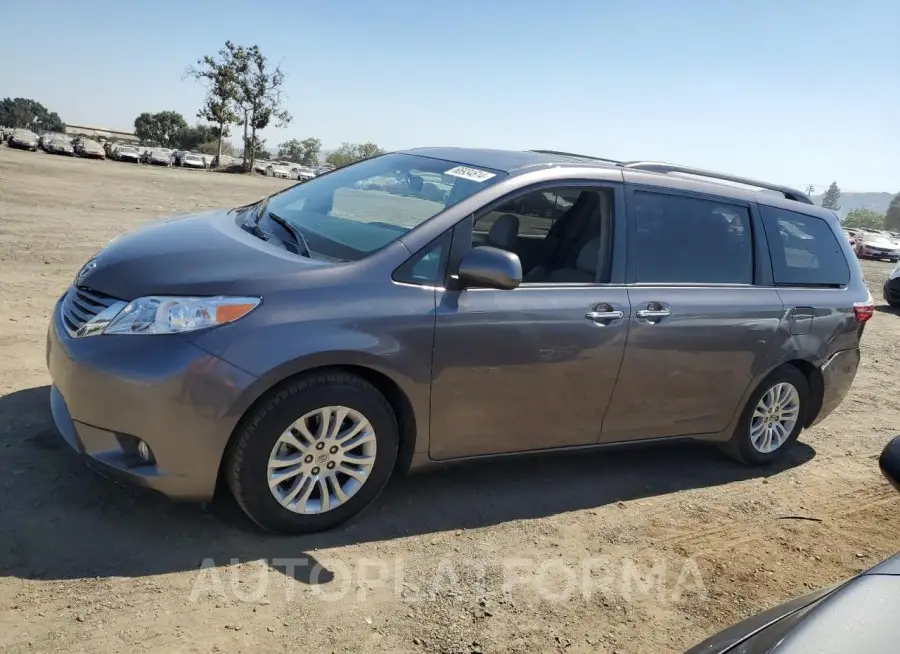 TOYOTA SIENNA XLE 2016 vin 5TDYK3DC8GS723587 from auto auction Copart