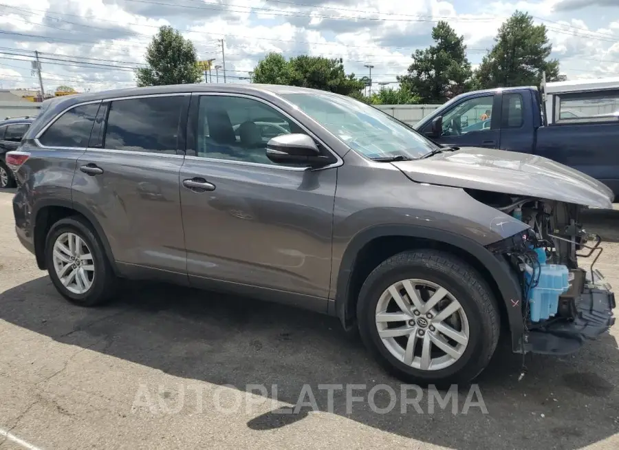 TOYOTA HIGHLANDER 2016 vin 5TDZARFH1GS023039 from auto auction Copart