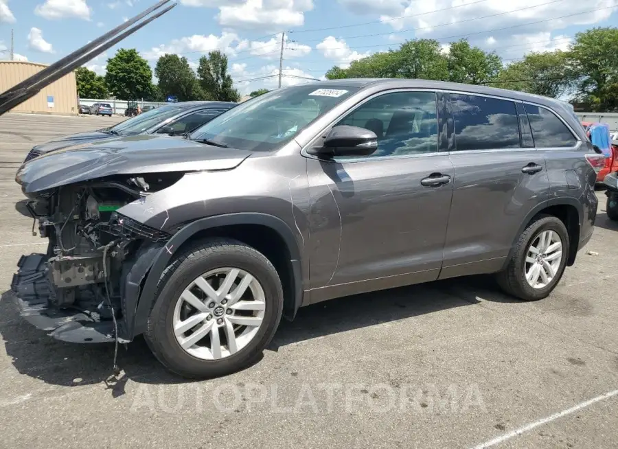 TOYOTA HIGHLANDER 2016 vin 5TDZARFH1GS023039 from auto auction Copart