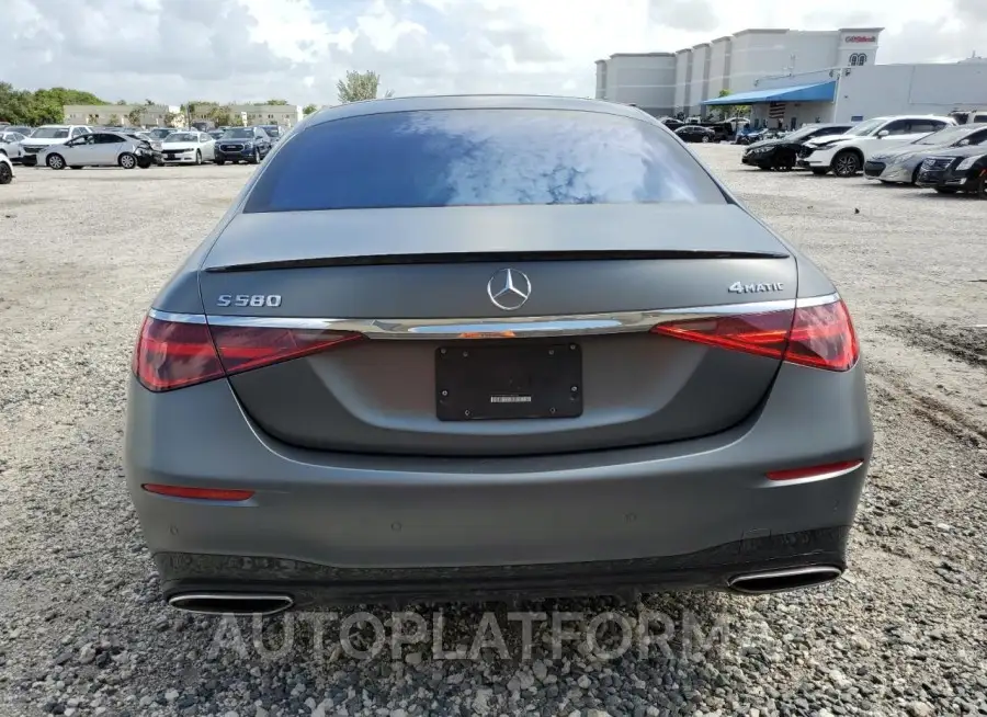 MERCEDES-BENZ S 580 4MAT 2022 vin W1K6G7GB0NA104629 from auto auction Copart