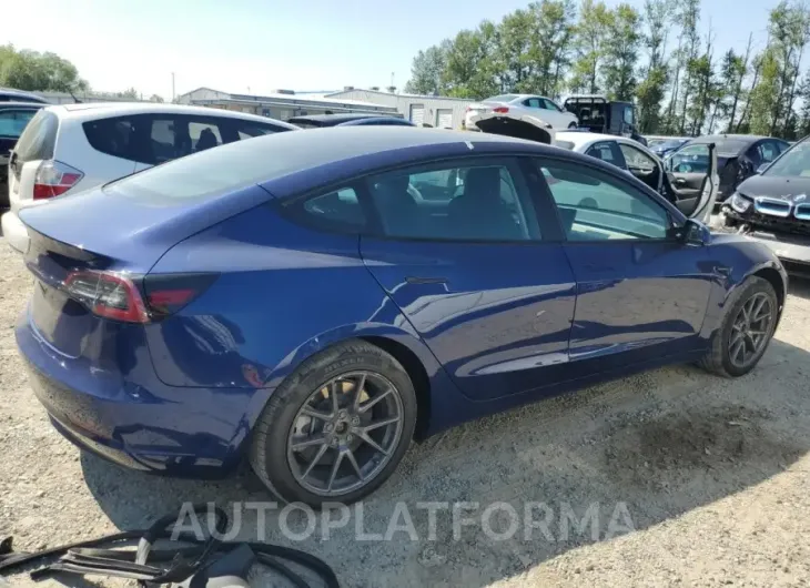 TESLA MODEL 3 2022 vin 5YJ3E1EA0NF289668 from auto auction Copart