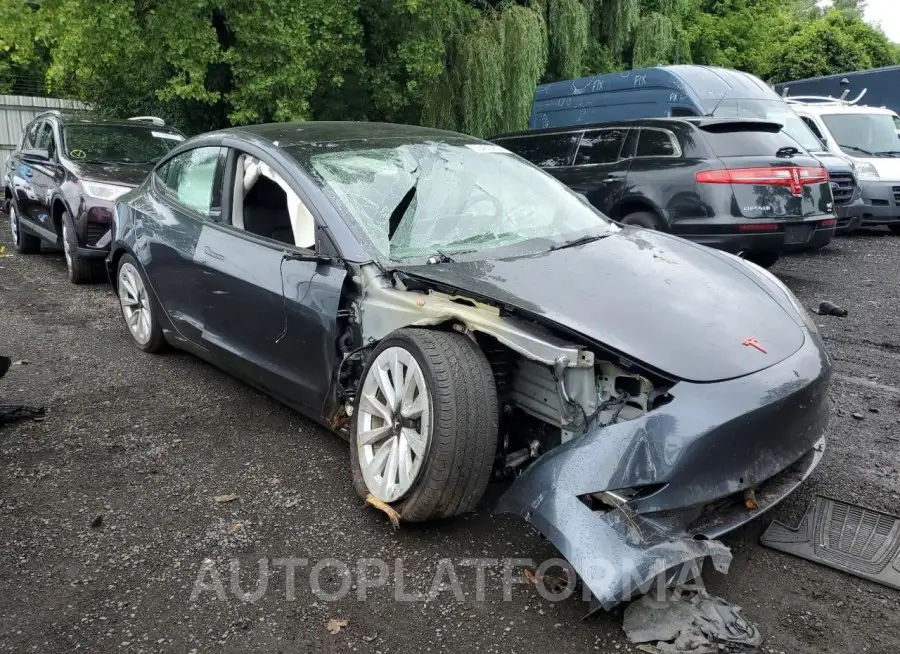 TESLA MODEL 3 2022 vin 5YJ3E1EA2NF303148 from auto auction Copart