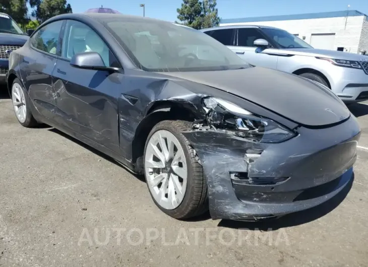 TESLA MODEL 3 2022 vin 5YJ3E1EB1NF138850 from auto auction Copart