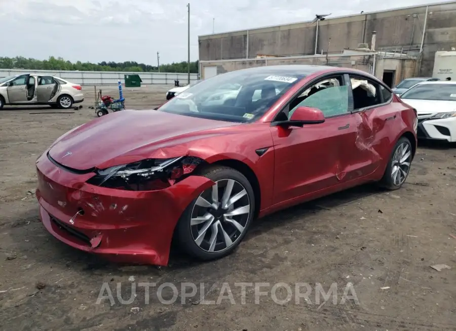 TESLA MODEL 3 2024 vin 5YJ3E1EB1RF767563 from auto auction Copart